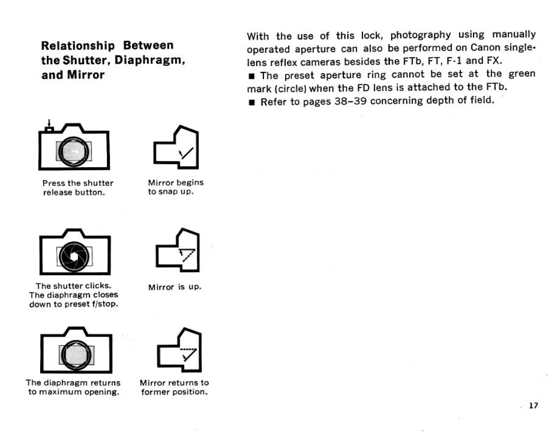 Canon Ftb QL, FT QL Body Only manual 