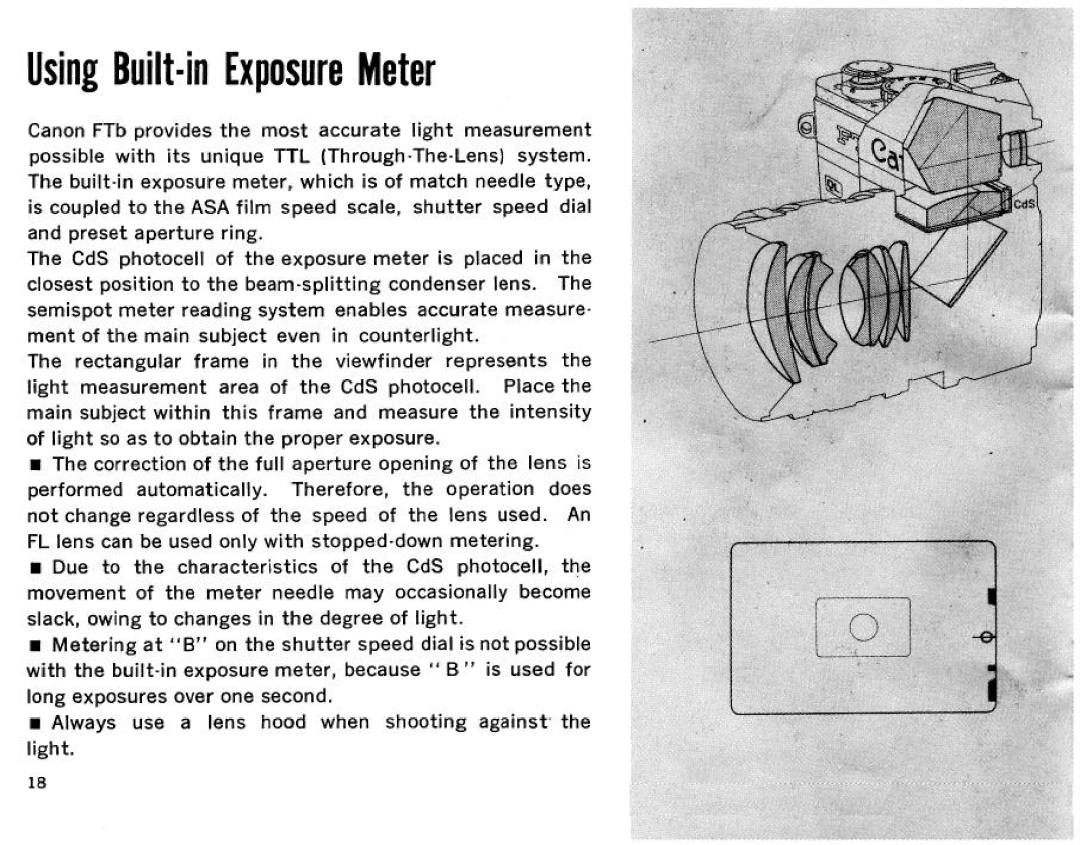 Canon FT QL Body Only, Ftb QL manual 