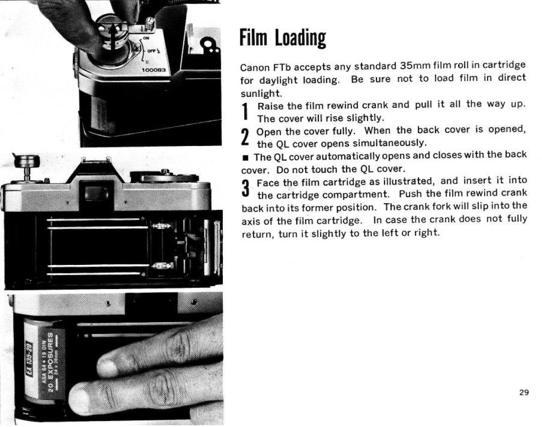 Canon Ftb QL, FT QL Body Only manual 