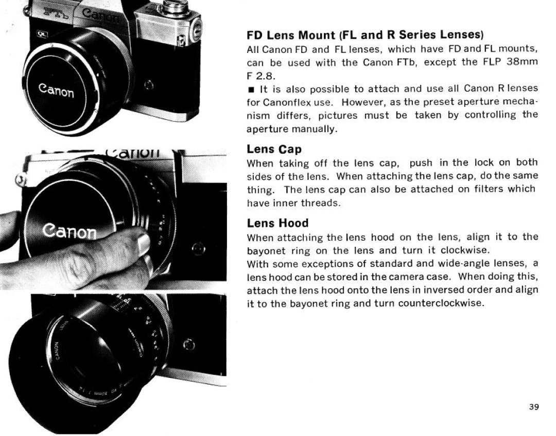 Canon Ftb QL, FT QL Body Only manual 