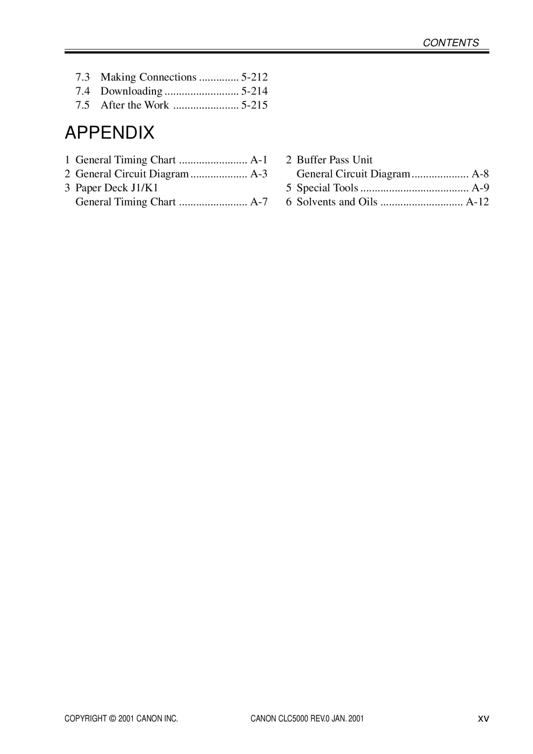 Canon FY8-13GZ-000 manual Appendix 