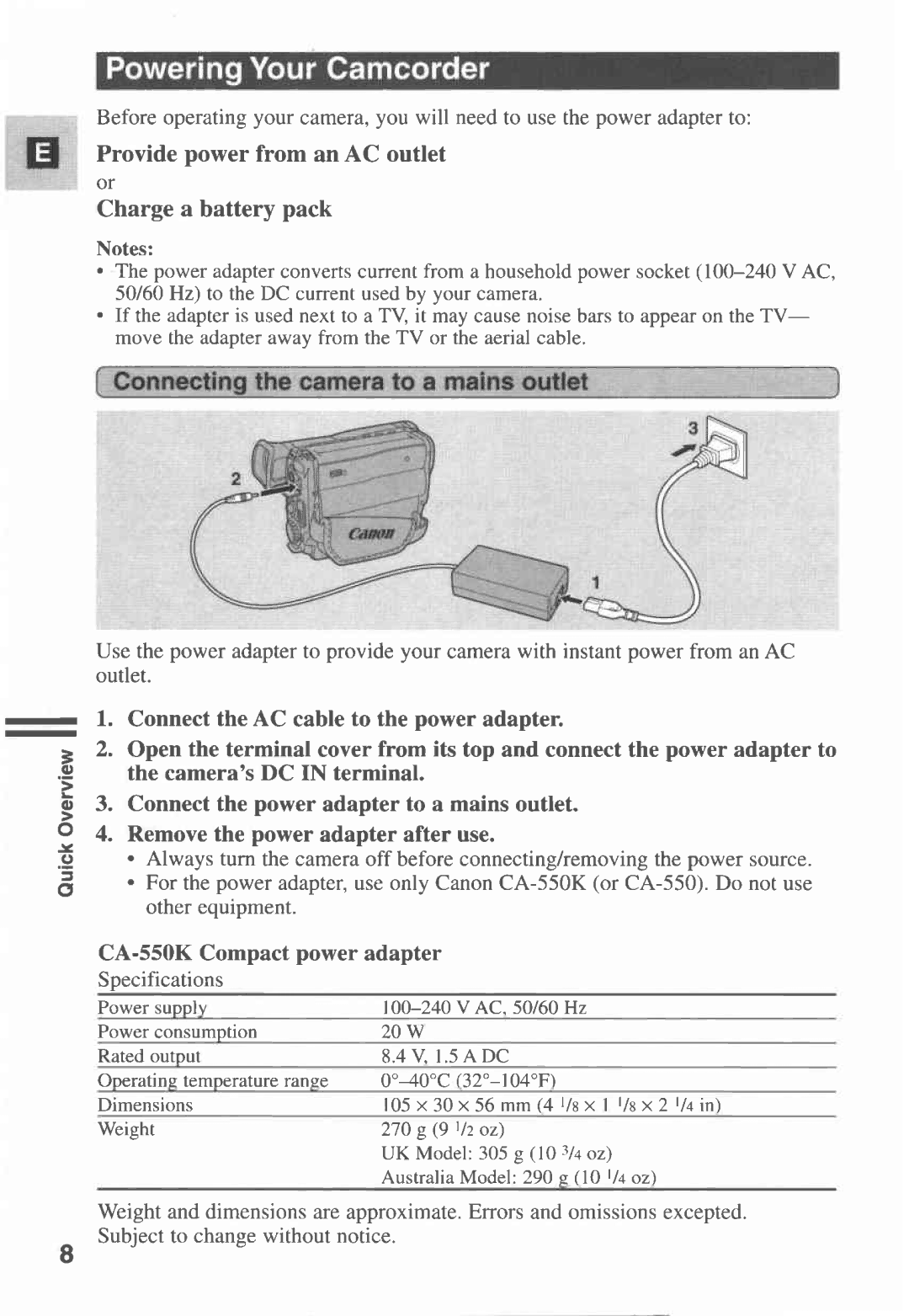 Canon G 2000 manual 