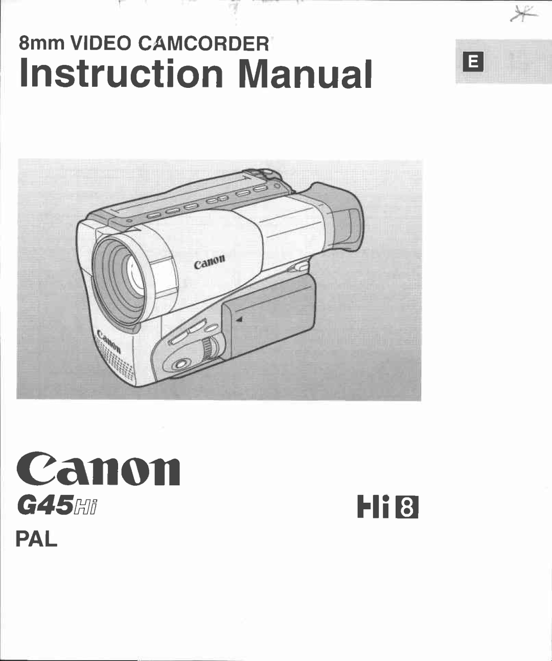 Canon G 45 Hi manual 