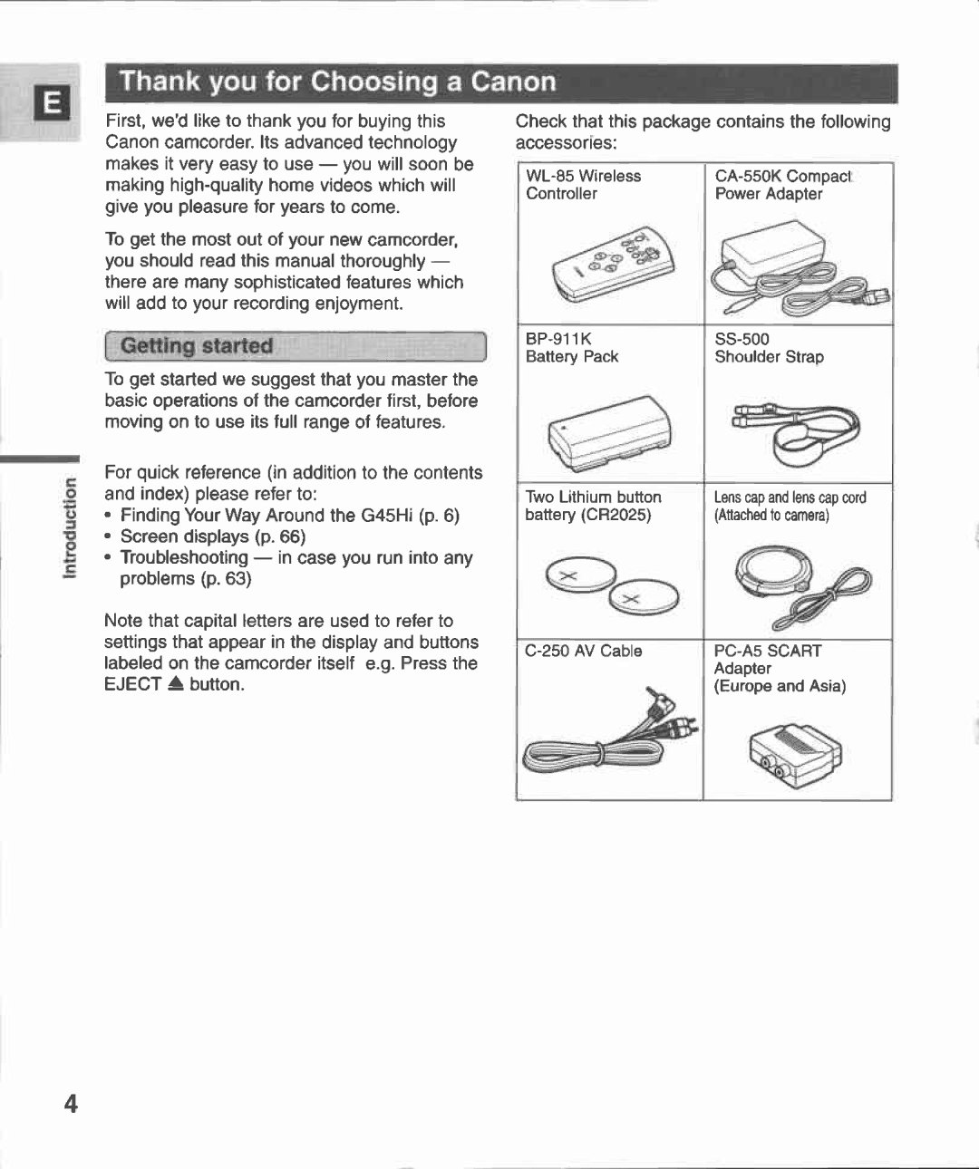 Canon G 45 Hi manual 