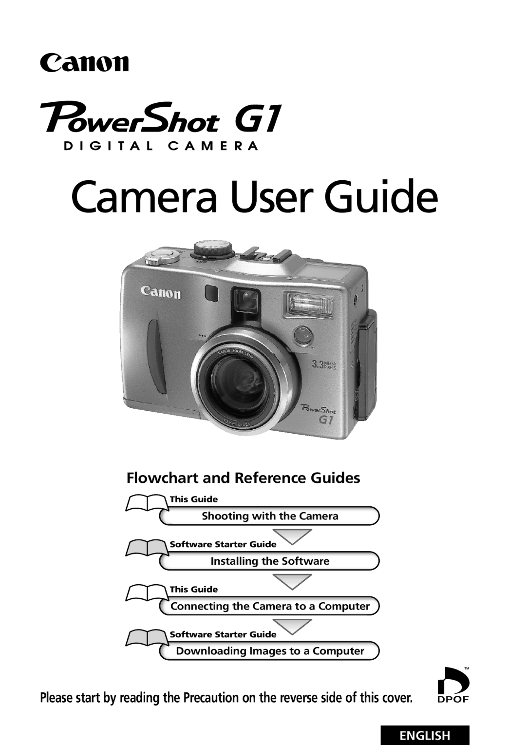 Canon G1 manual Camera User Guide 