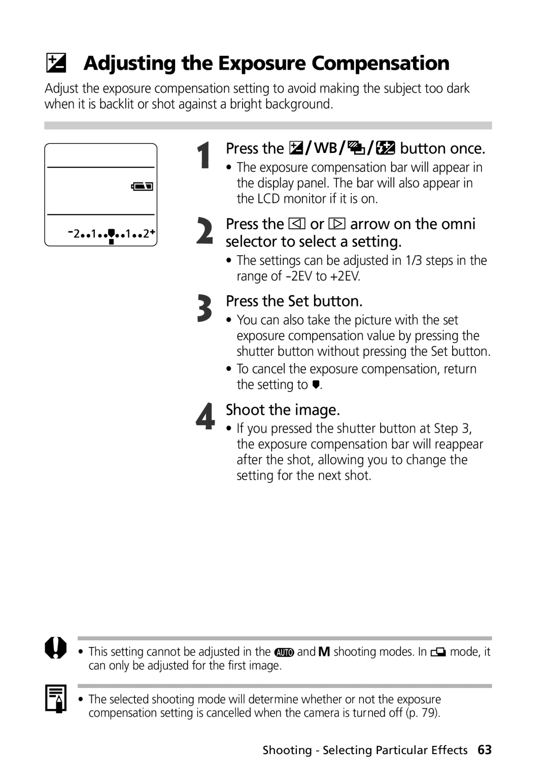 Canon G1 manual Shooting Selecting Particular Effects 