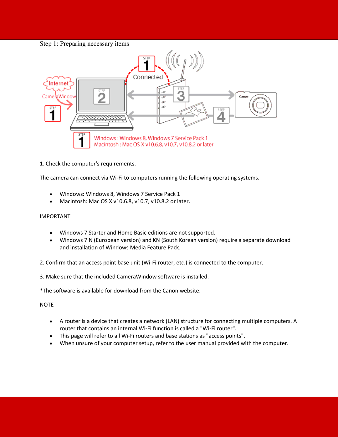 Canon G16 manual Preparing necessary items 