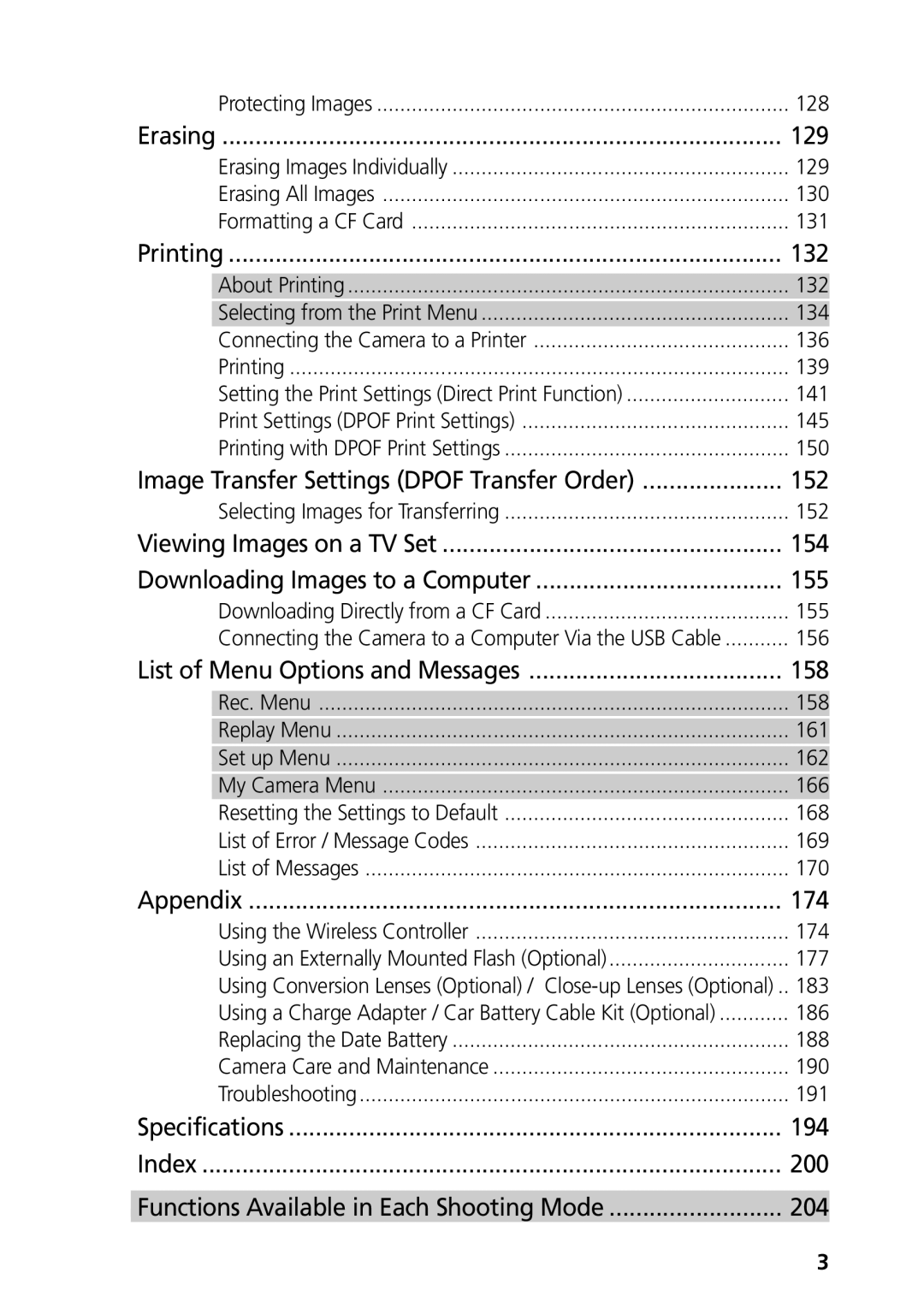 Canon G3 manual Image Transfer Settings Dpof Transfer Order 