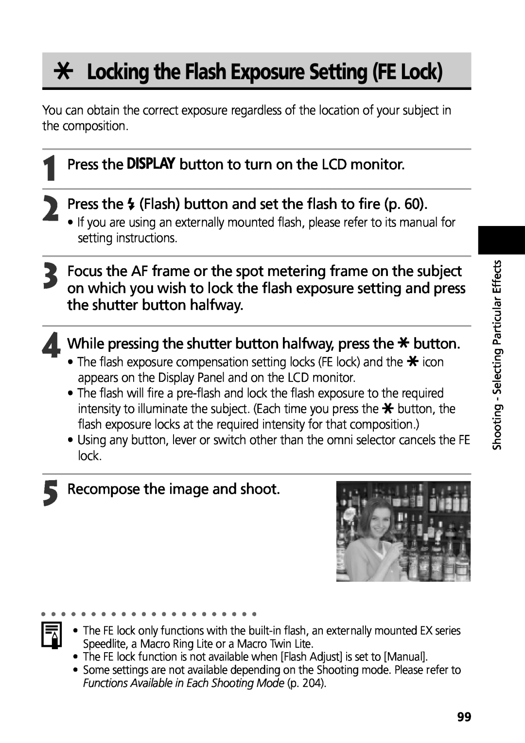 Canon G3 manual Flash button and set the flash to fire p, While pressing the shutter button halfway, press the, Press the 
