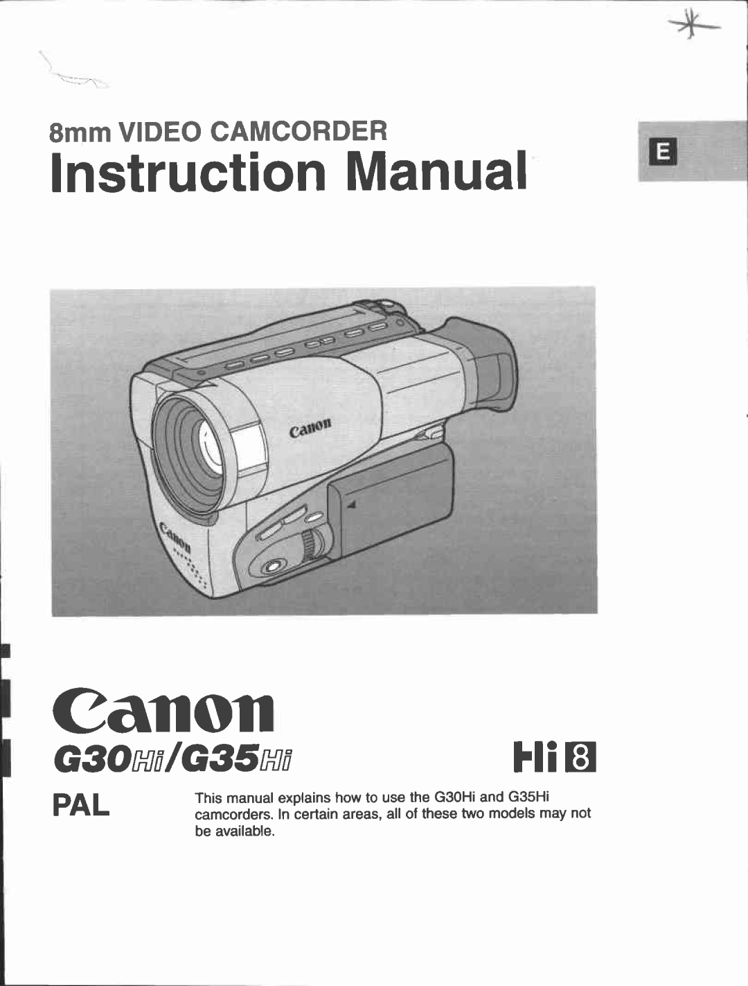 Canon G30, G35 manual 