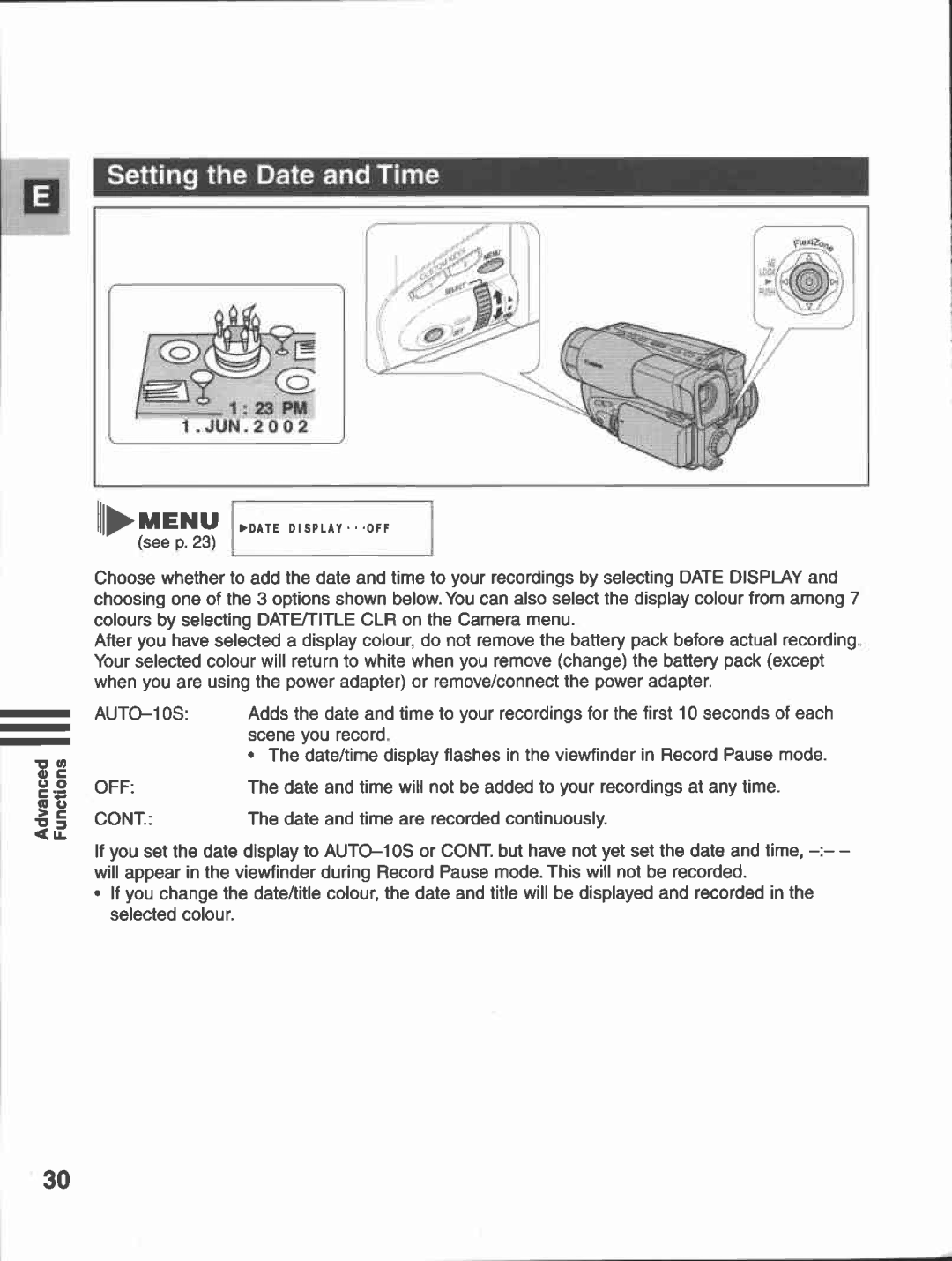 Canon G35, G30 manual 