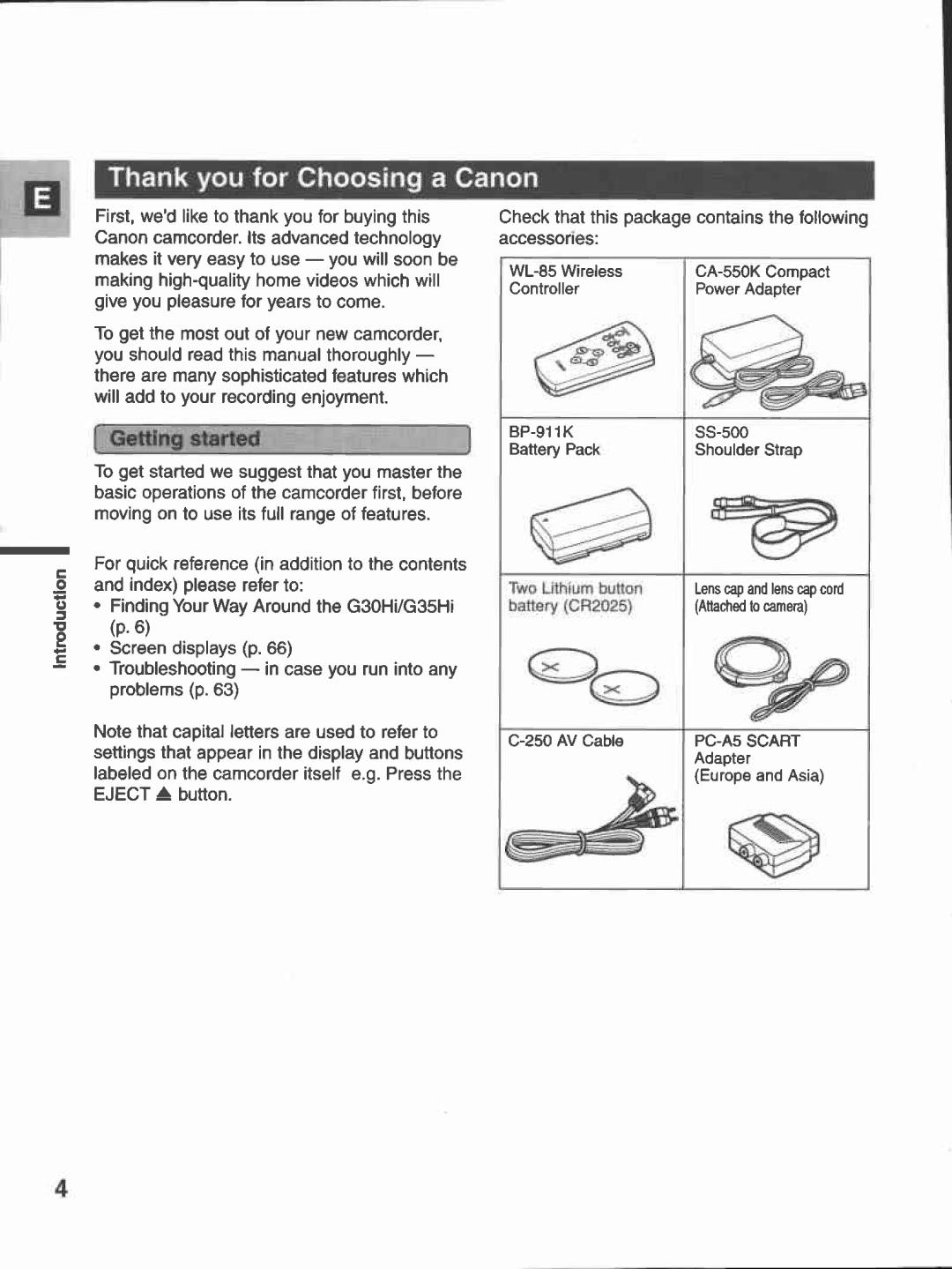 Canon G35, G30 manual 