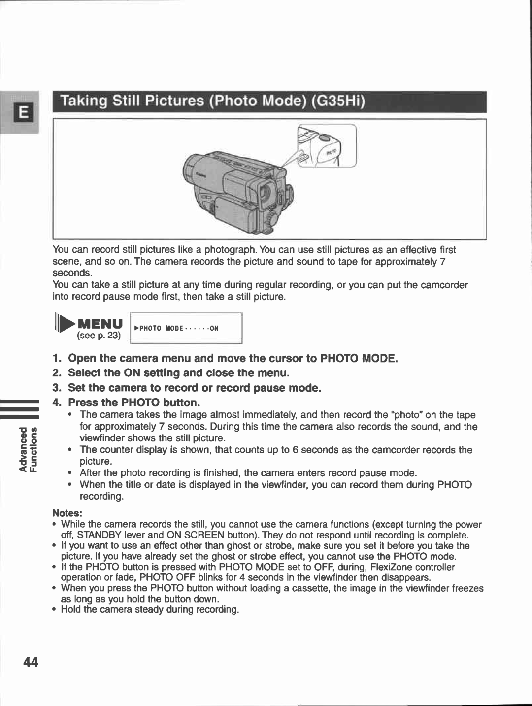 Canon G35, G30 manual 