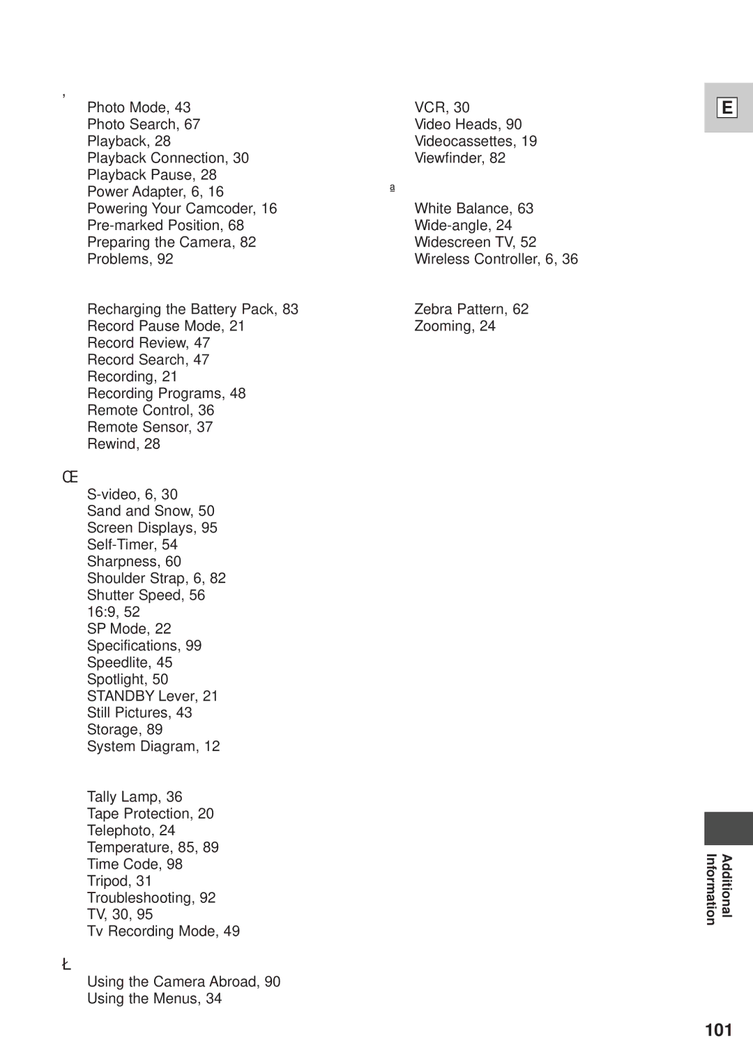 Canon GL1 instruction manual 101 