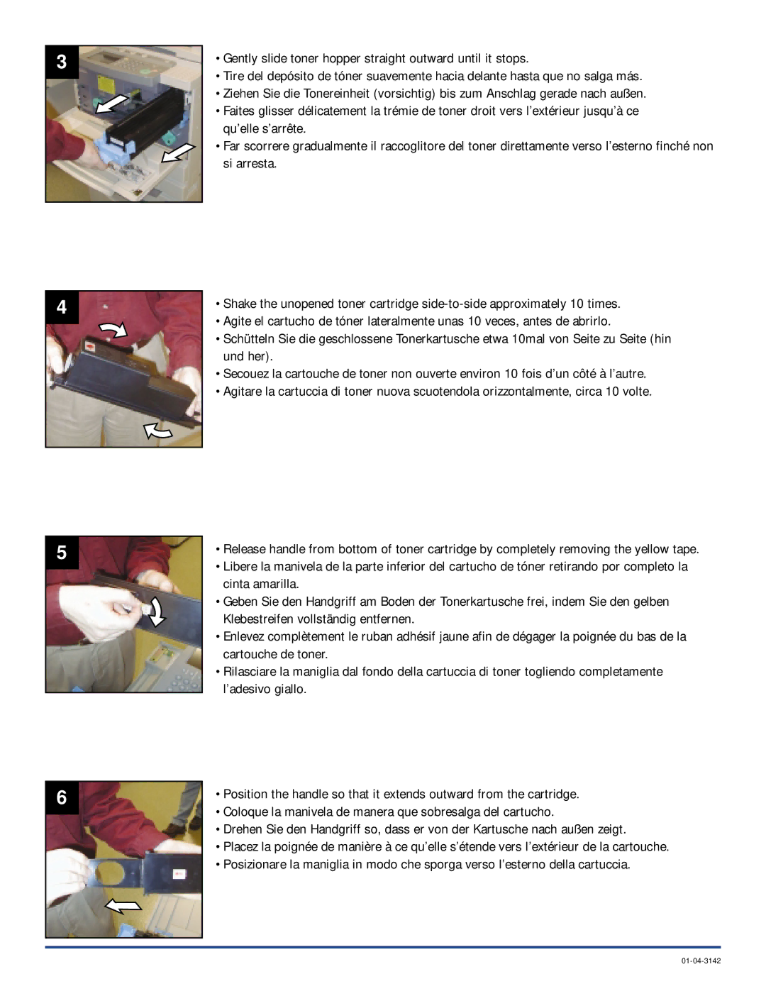 Canon GP200 installation instructions 01-04-3142 