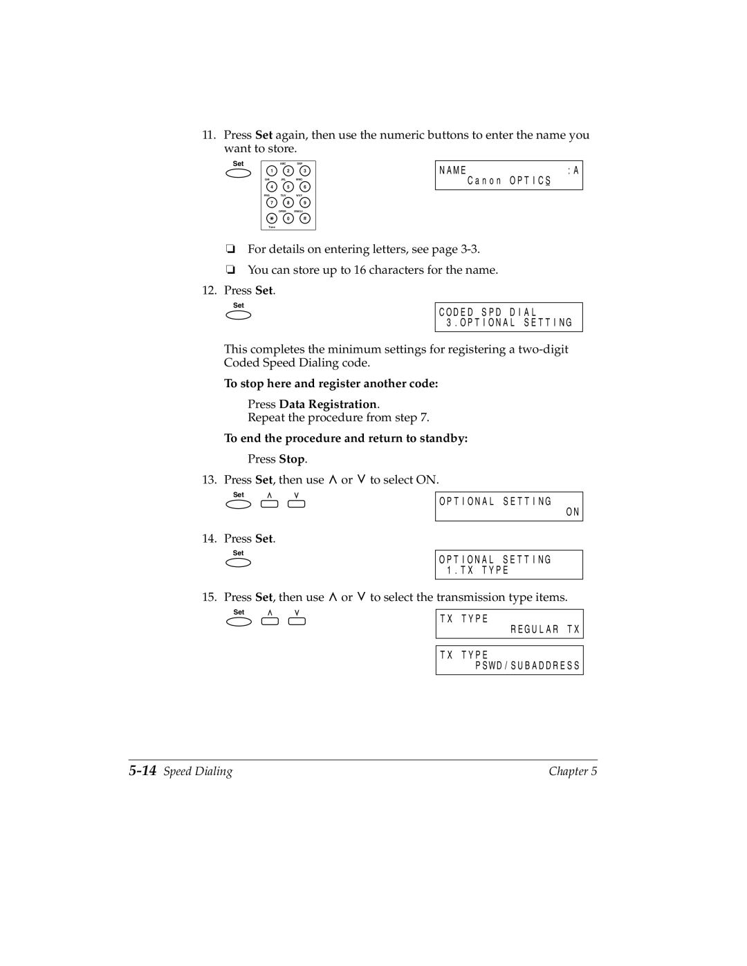 Canon H12157 manual To end the procedure and return to standby, 14Speed Dialing 