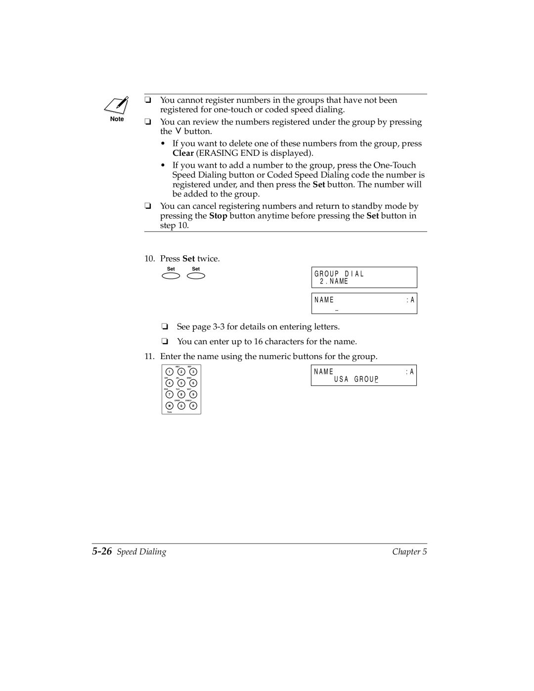 Canon H12157 manual 26Speed Dialing 