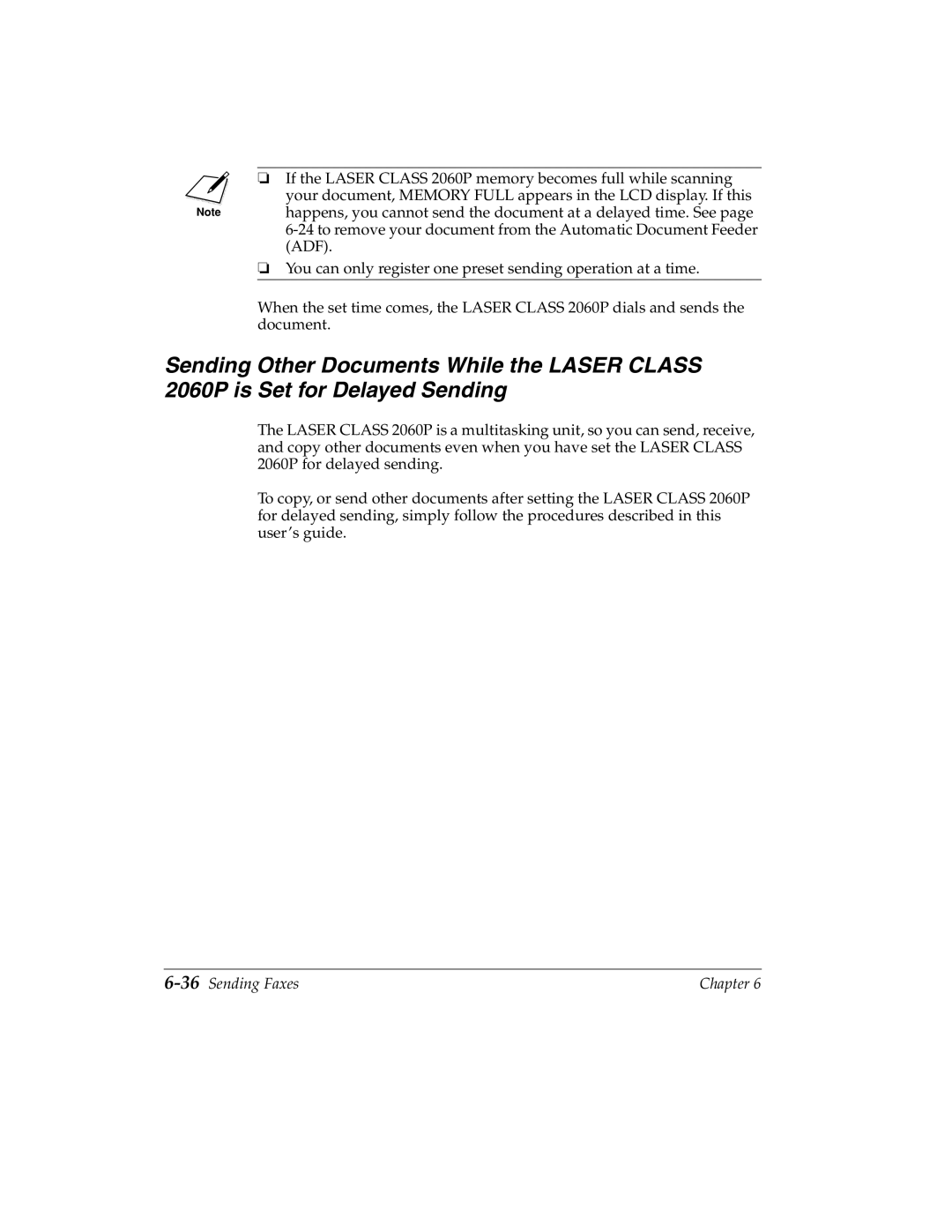 Canon H12157 manual 36Sending Faxes 