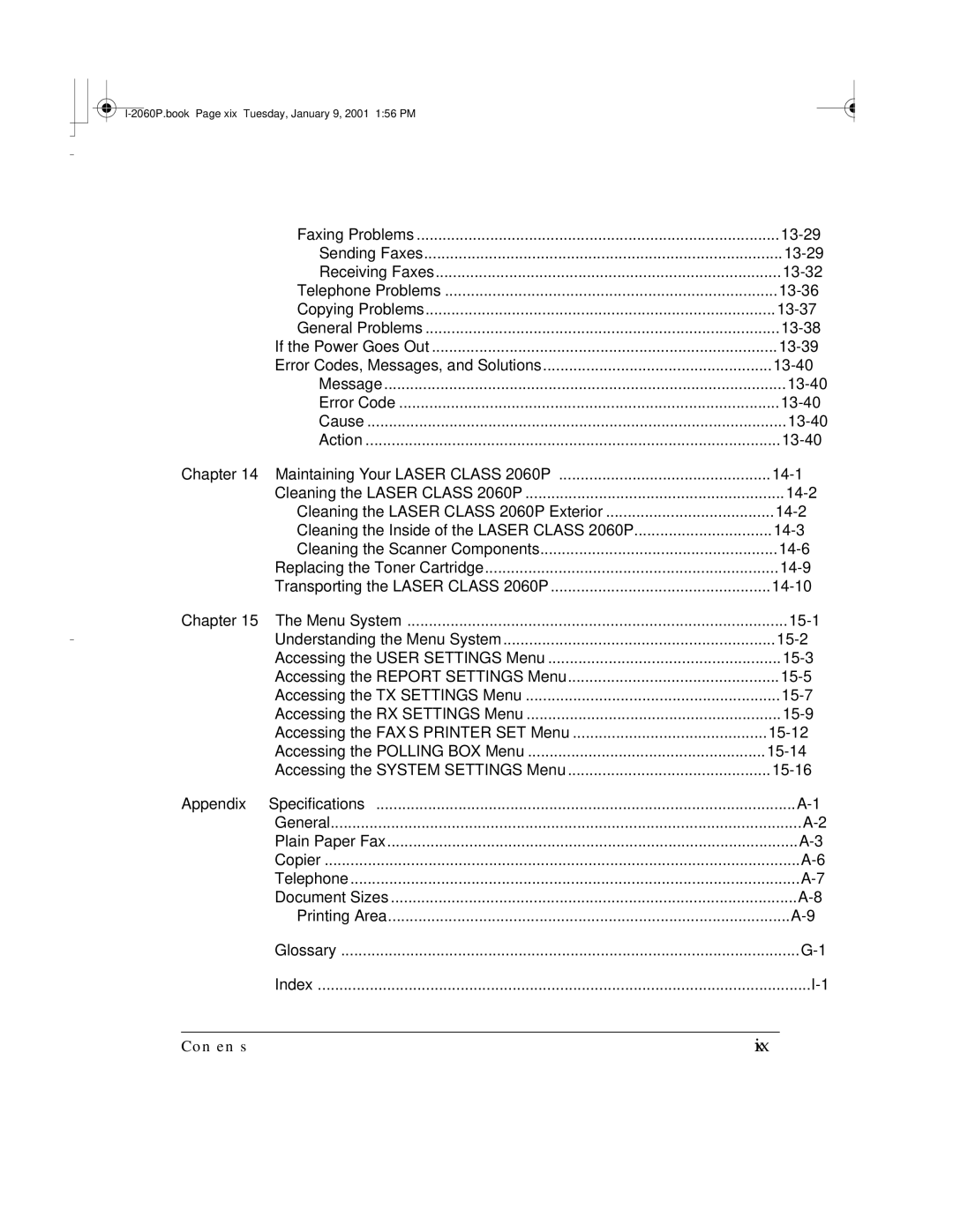 Canon H12157 manual Appendix 