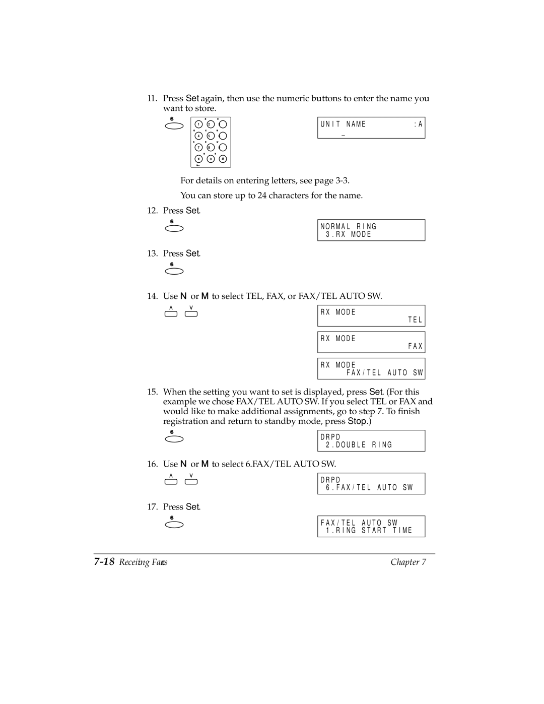 Canon H12157 manual 18Receiving Faxes 