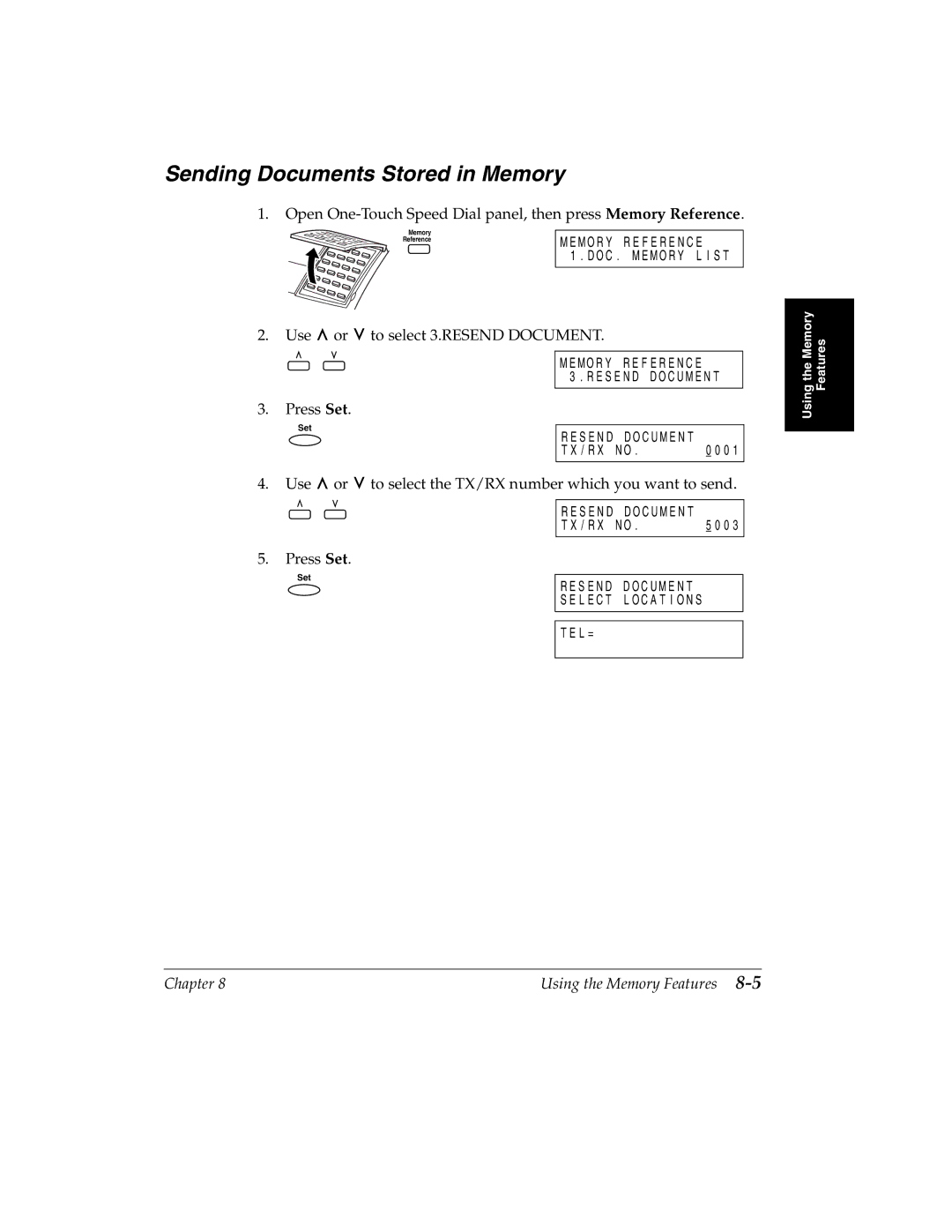 Canon H12157 manual Sending Documents Stored in Memory 