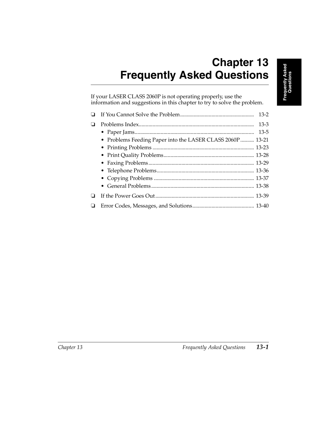 Canon H12157 manual Frequently Asked Questions 