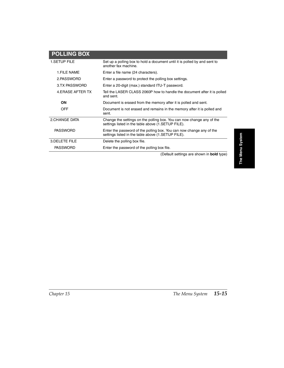 Canon H12157 manual Polling BOX 