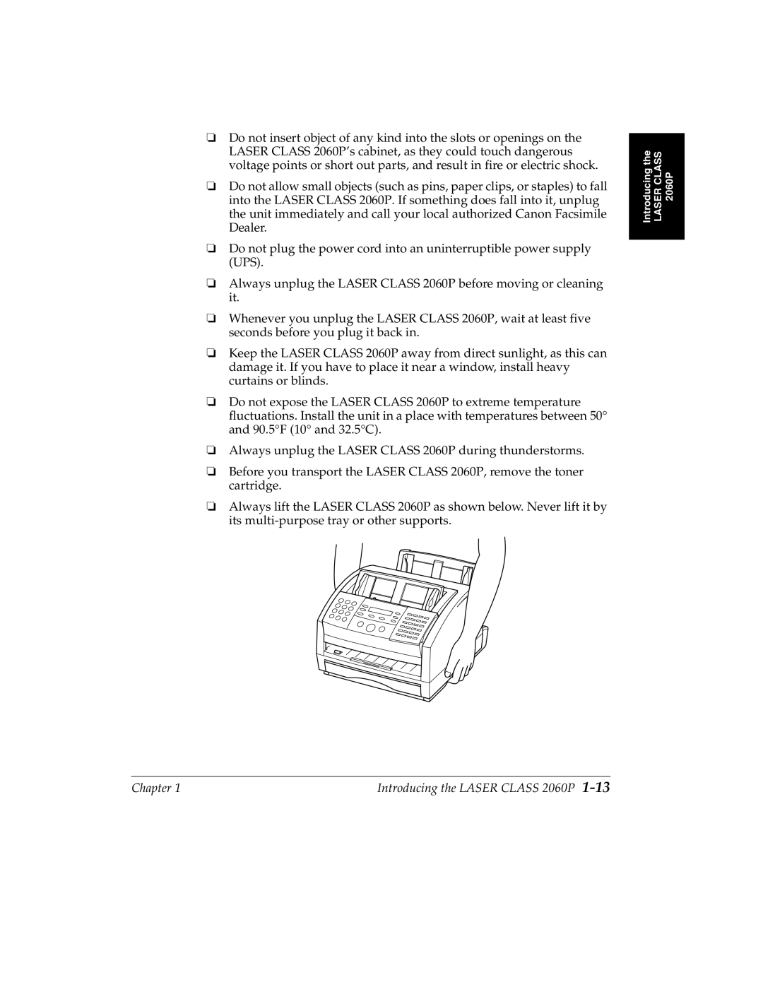 Canon H12157 manual Chapter Introducing the Laser Class 2060P 