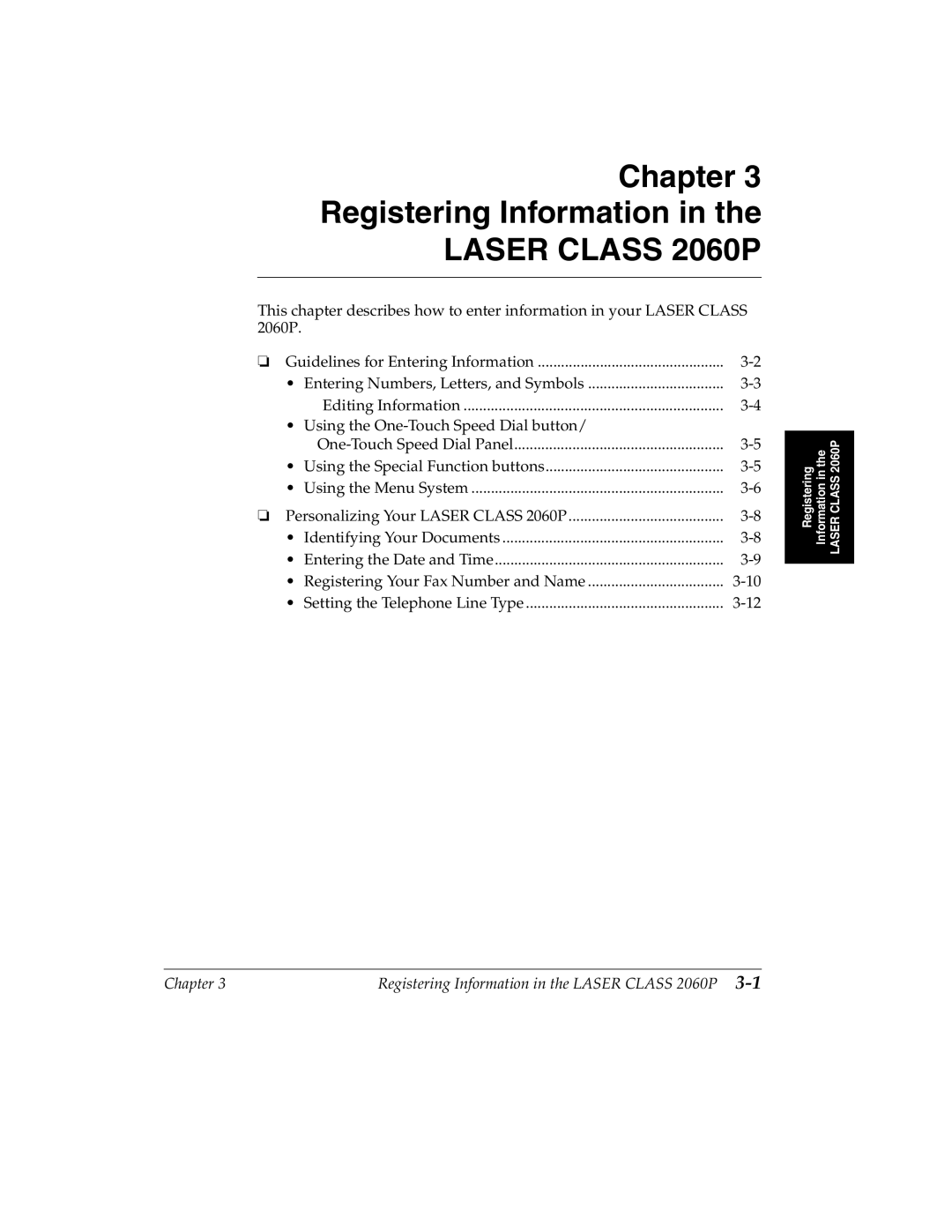 Canon H12157 manual Chapter Registering Information 