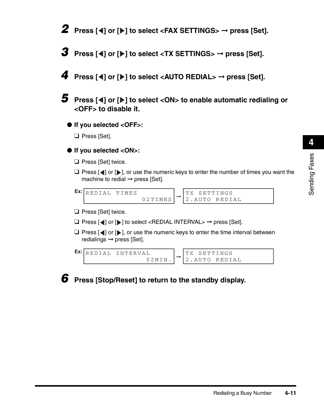 Canon MF5550, H12295 manual If you selected OFF, If you selected on 