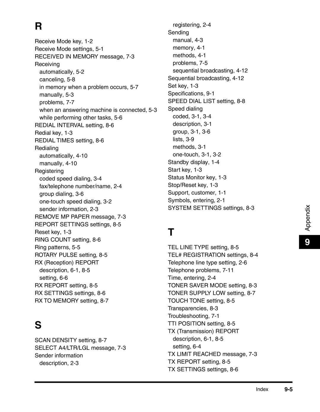 Canon MF5550, H12295 manual TTI Position setting, 8-5TX Transmission Report 