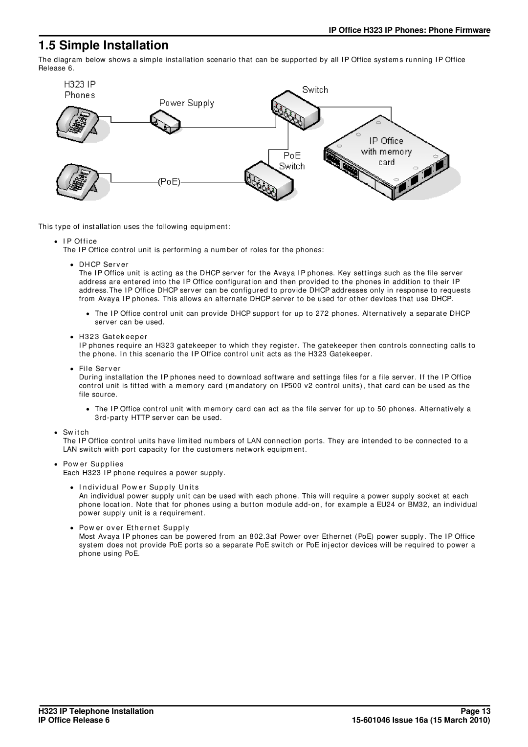 Canon H323 manual Simple Installation 