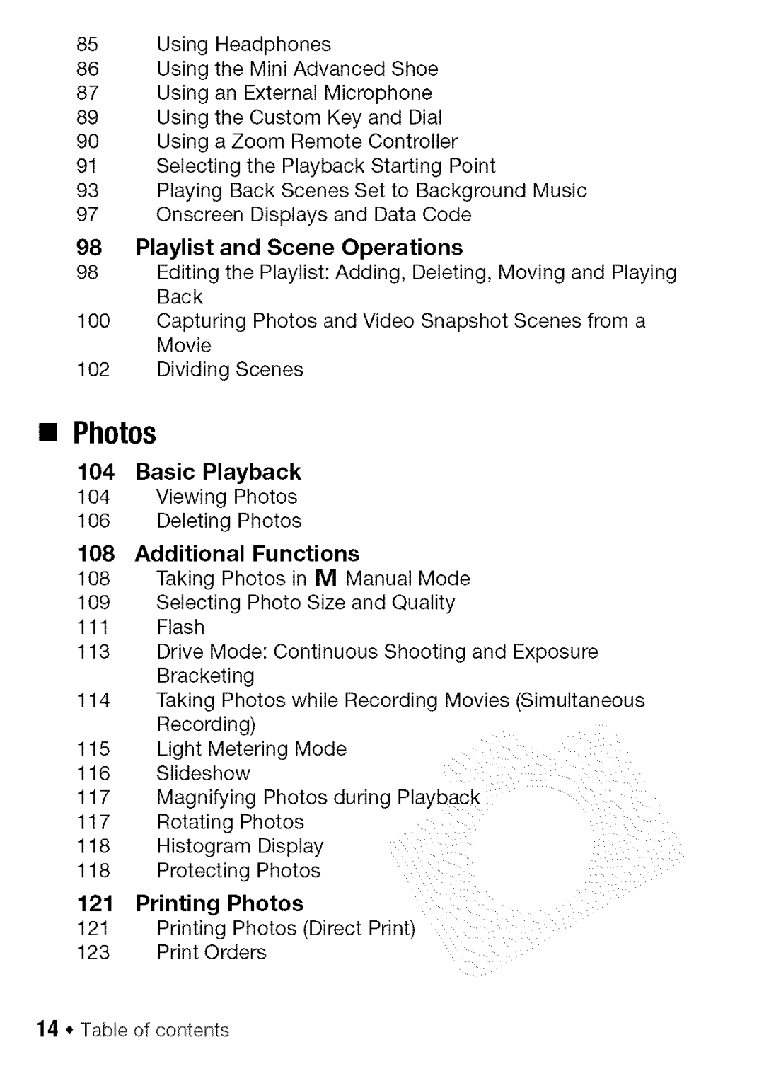 Canon HF S21, HF S20 manual Photos 