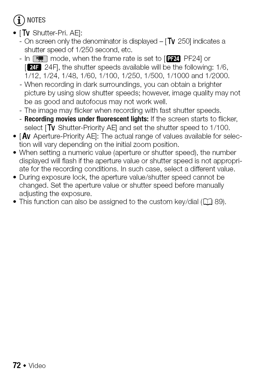 Canon HF S21, HF S20 manual Video 