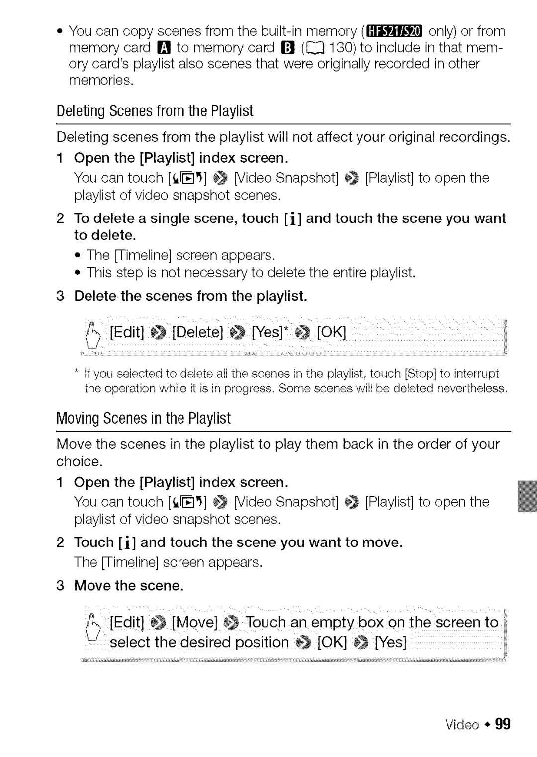 Canon HF S20, HF S21 manual Youcancopyscenesfromthebuilt-memorylinilriilonlyorfrom 