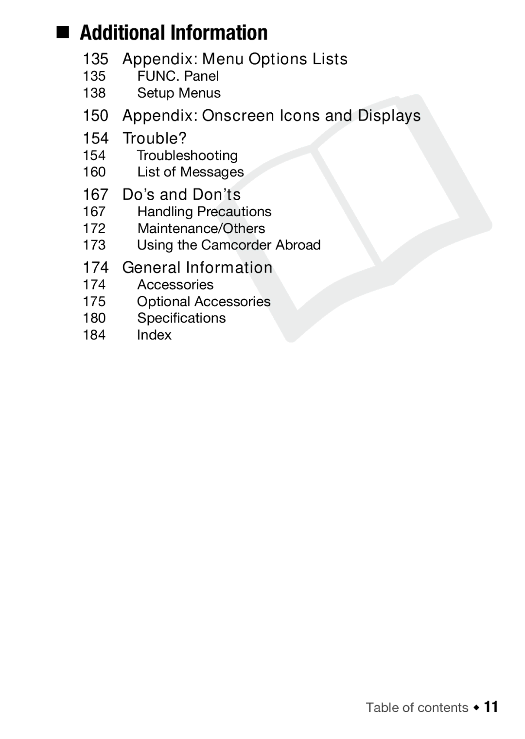 Canon HFM46, HFM406 instruction manual „ Additional Information 