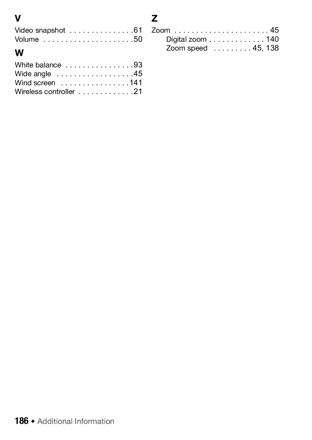 Canon HFM406, HFM46 instruction manual 186 Š Additional Information 