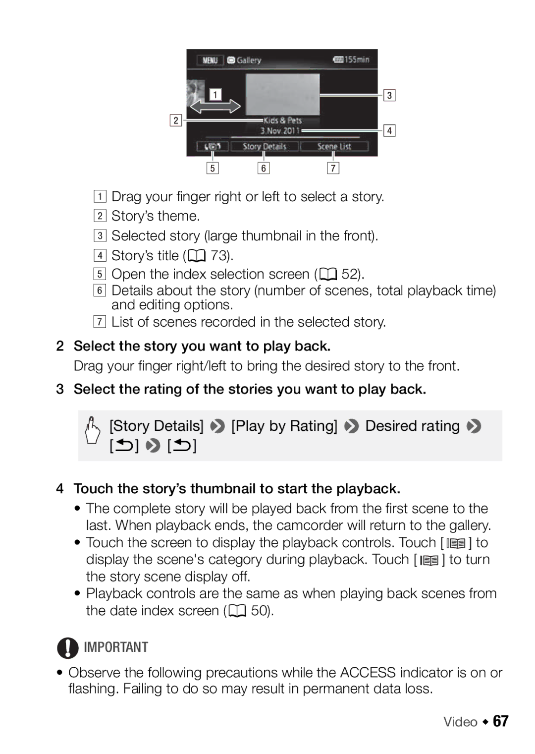 Canon HFM46, HFM406 instruction manual Video Š 