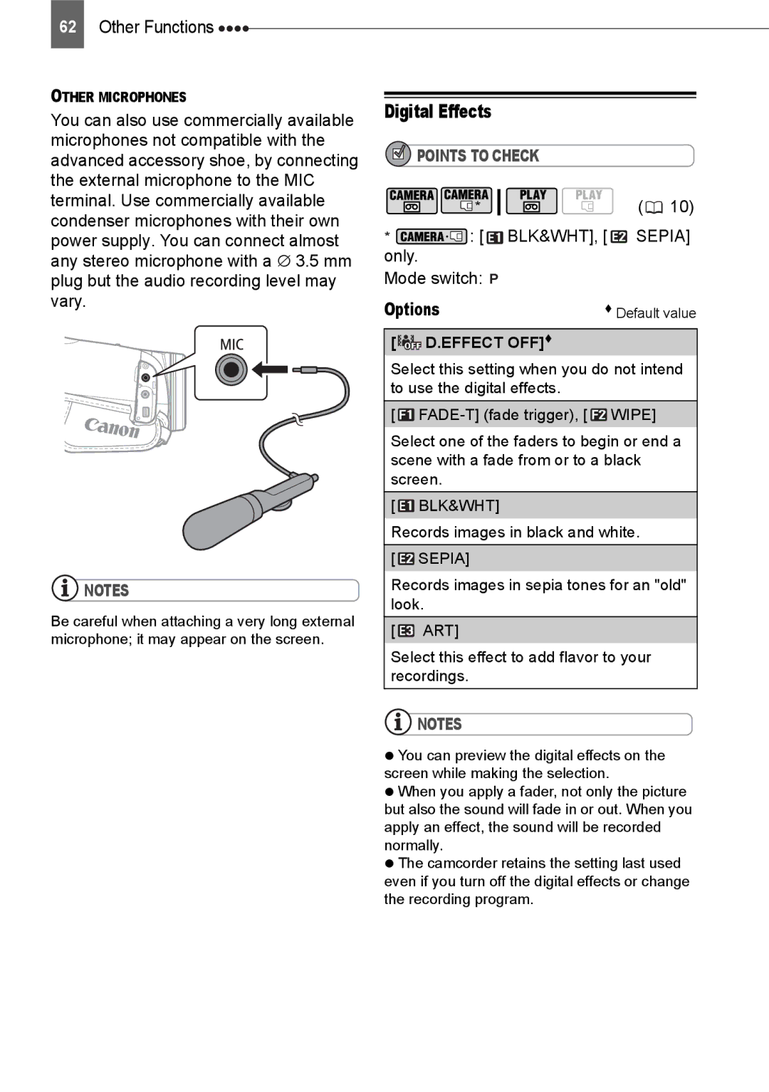 Canon HV20 instruction manual Power supply. You can connect almost 