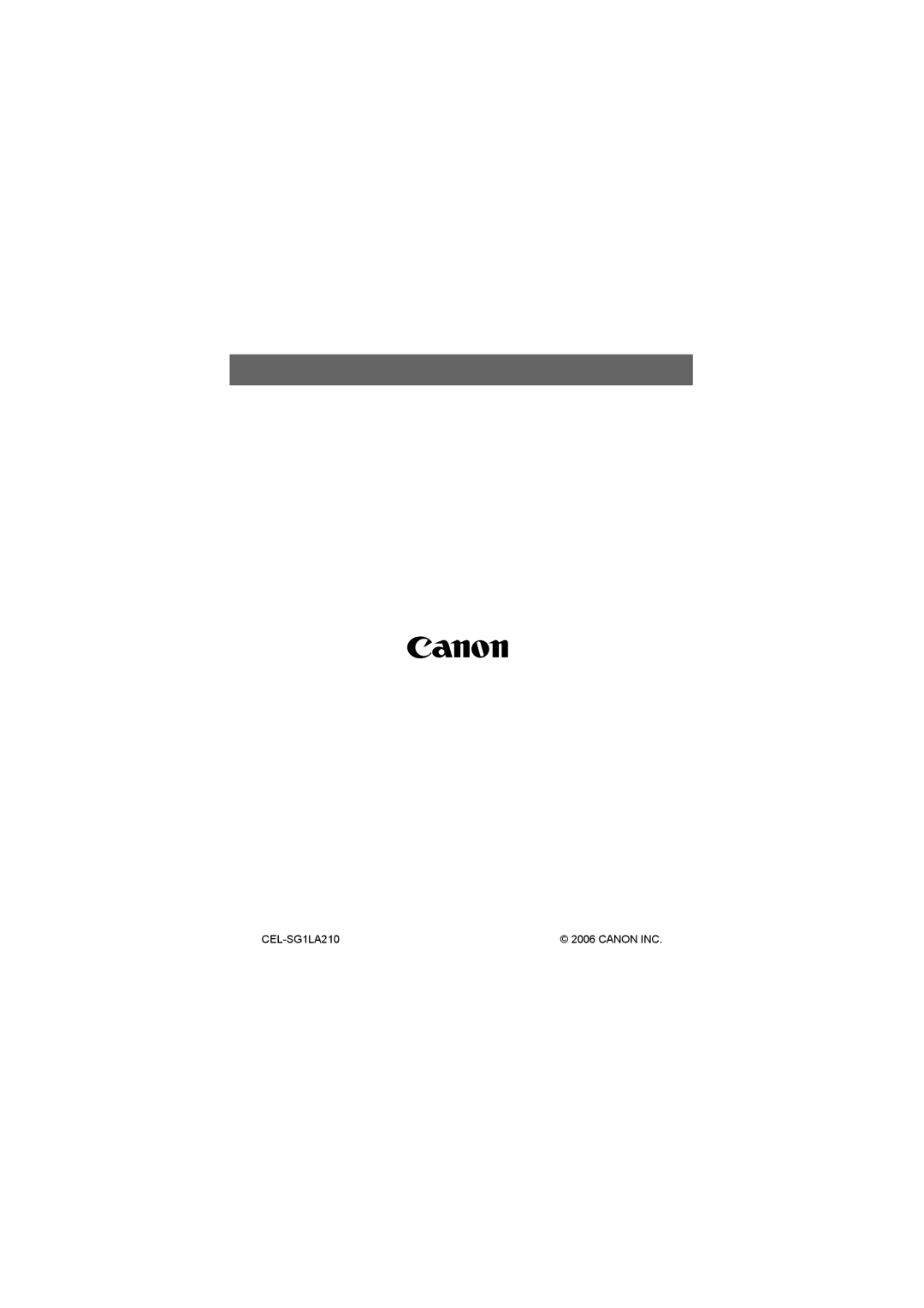 Canon I7 appendix CEL-SG1LA210 