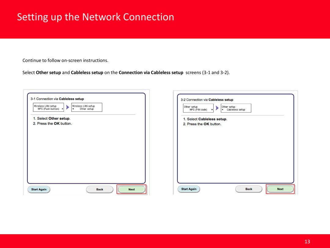 Canon MAIFY, iB4020 manual Setting up the Network Connection 