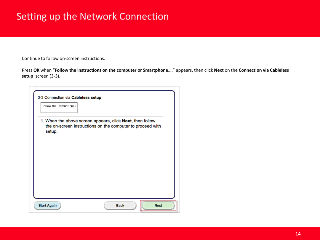 Canon iB4020, MAIFY manual Setting up the Network Connection 