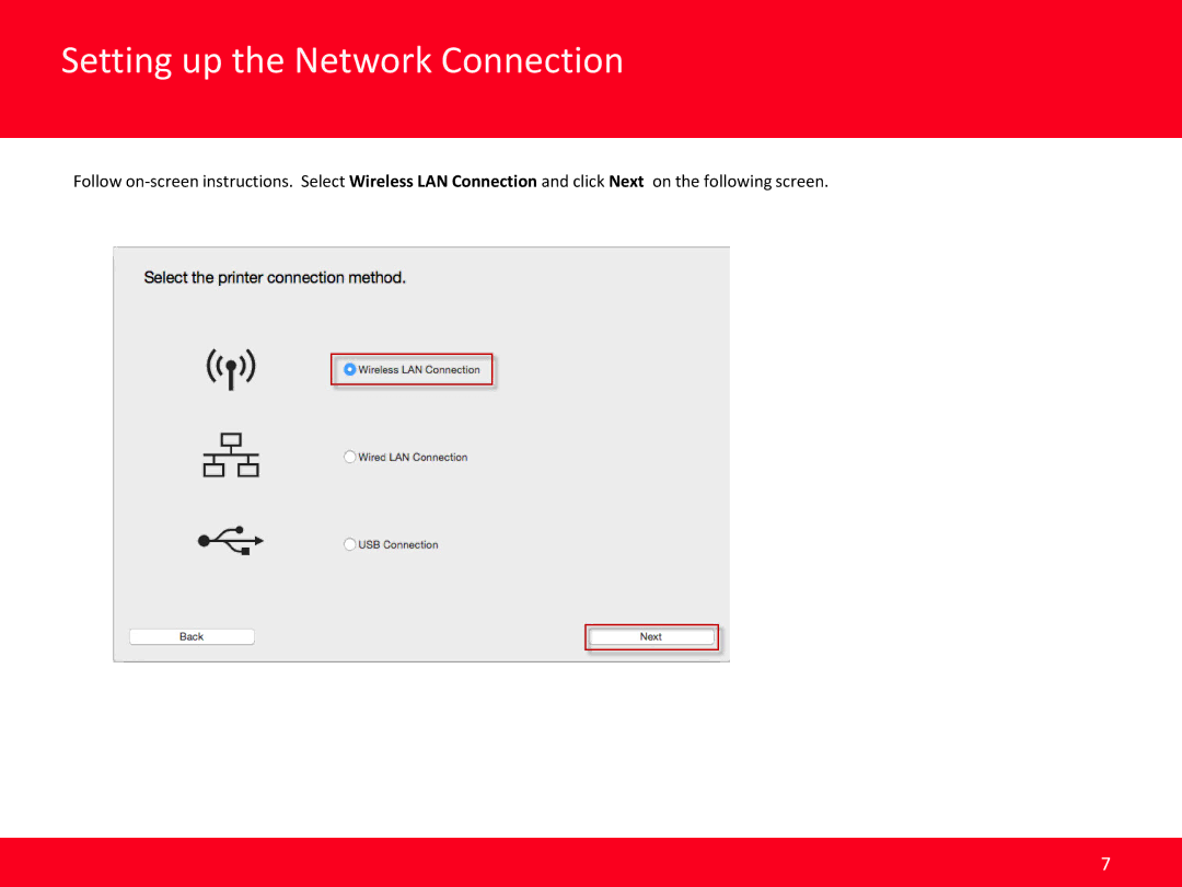 Canon MAIFY, iB4020 manual Setting up the Network Connection 