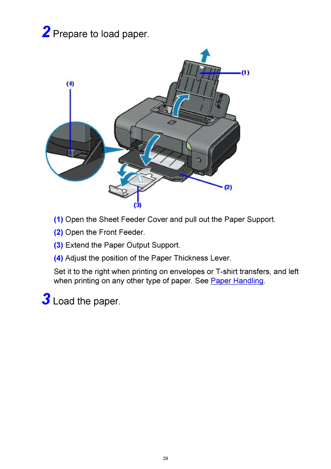 Canon iP3300 manual Prepare to load paper, Load the paper 