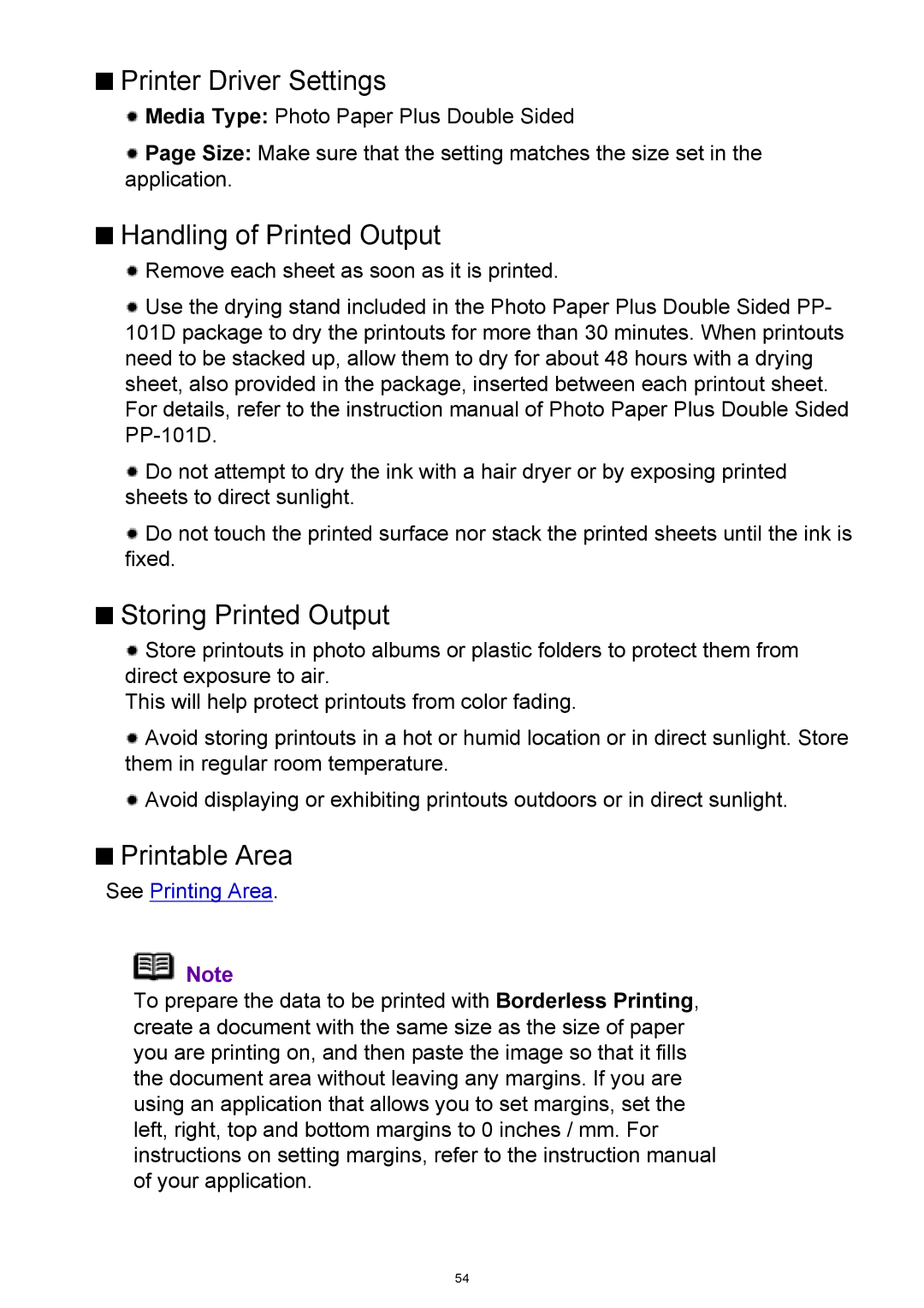 Canon iP3300 manual Printer Driver Settings 