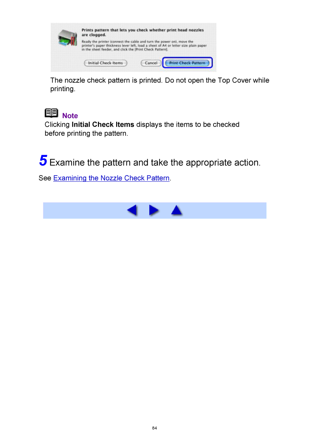 Canon iP3300 manual Examine the pattern and take the appropriate action 