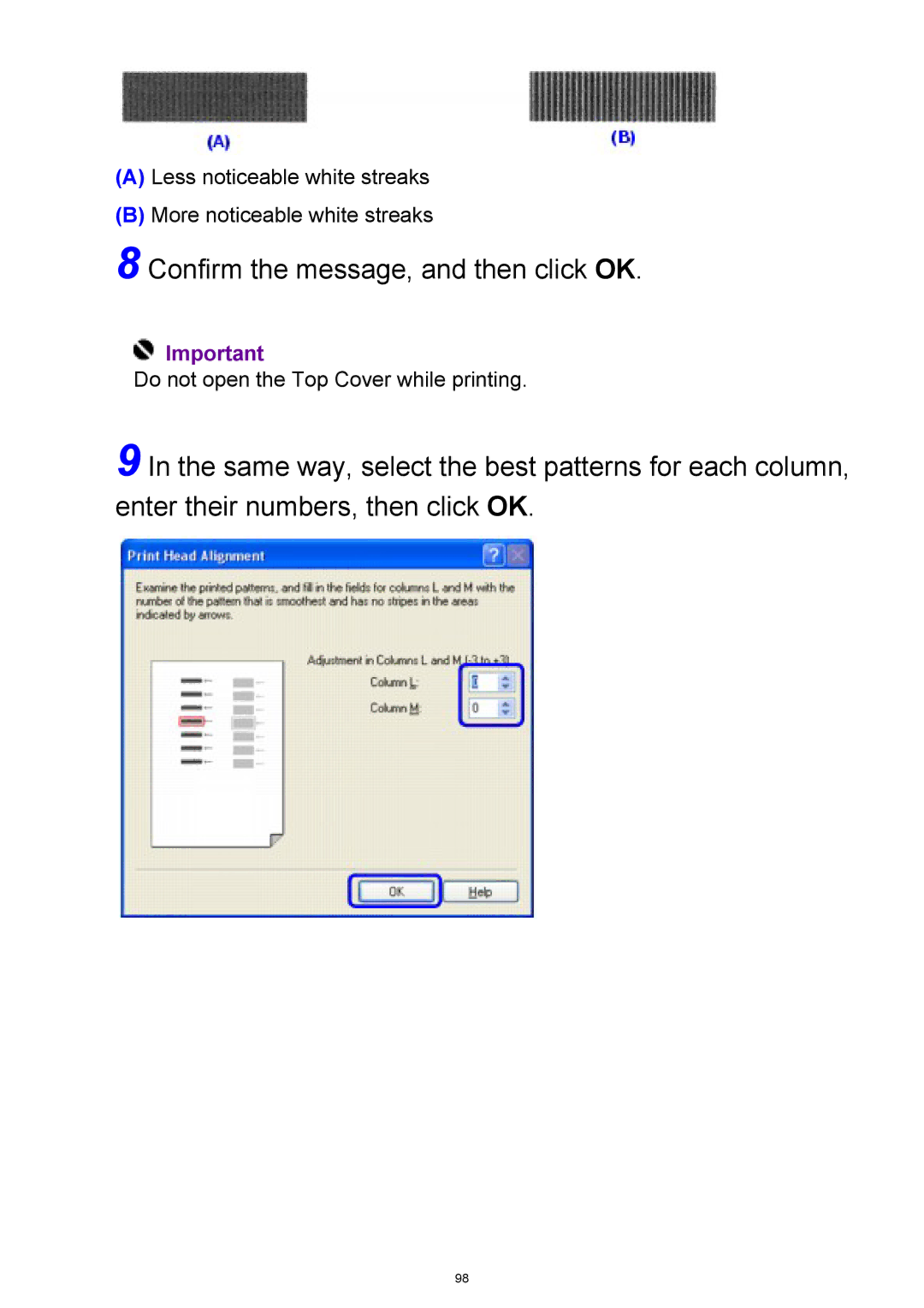 Canon iP3300 manual Confirm the message, and then click OK 