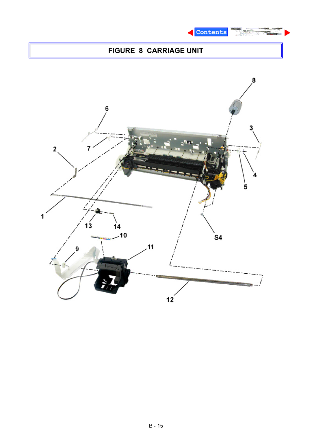 Canon IP3100, IP4000, IP4100 manual Carriage UNIT㩷 