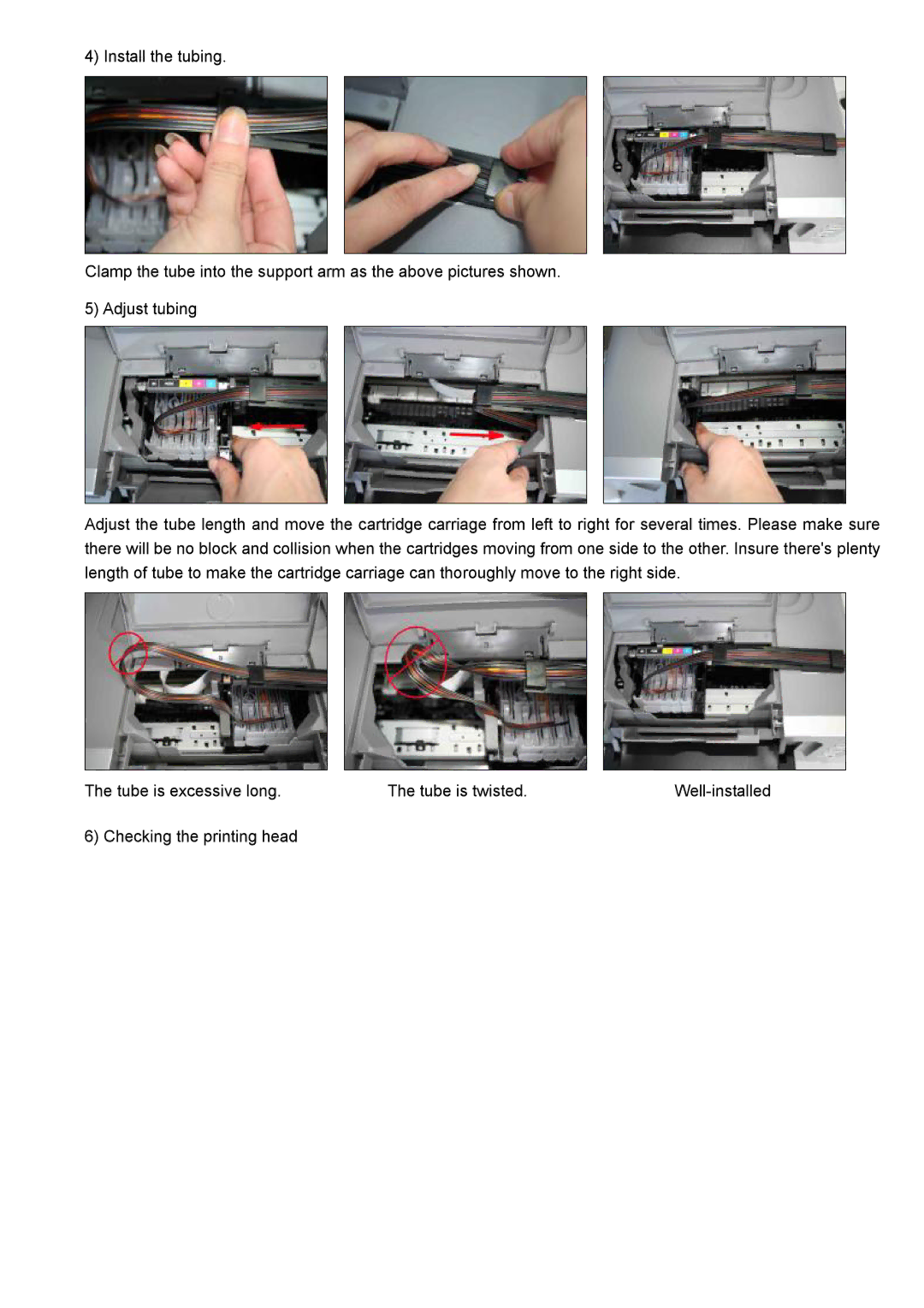 Canon IP4200 manual Checking the printing head 