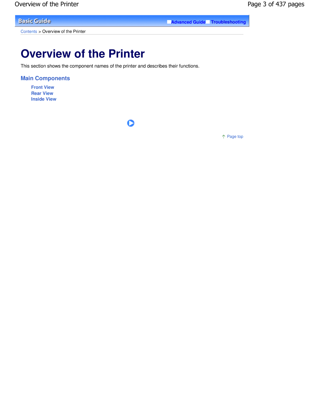 Canon iP4700 manual Overview of the Printer 3 of 437 pages 